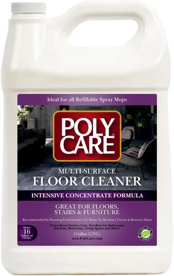 PolyCare Concentrated Intensive Floor Cleaner – Heavy Duty Power for Rough & Super Dirty Surfaces – Multi-Surface, No Smudges